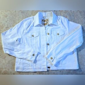 Michael Kors White Jean Jacket